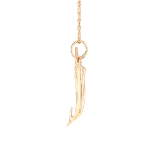 Yellow Gold Sailfish Pendant