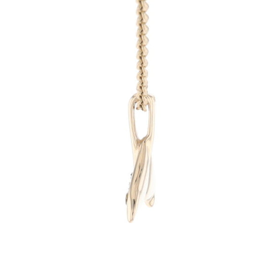 Whale Tail Necklaces Natural Gold Quartz and Nuggets Inlaid Pendant