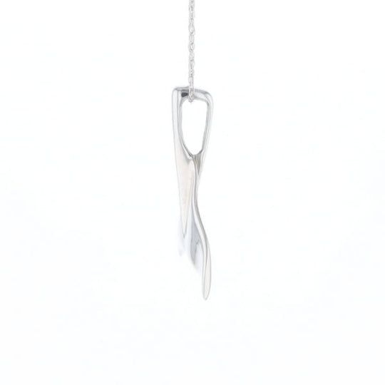 Whale Tail Pendant 14Kt Gold High Polish Realistically Designed