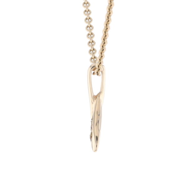 Whale Tail Necklaces Natural Gold Quartz and Nuggets Inlaid Pendant