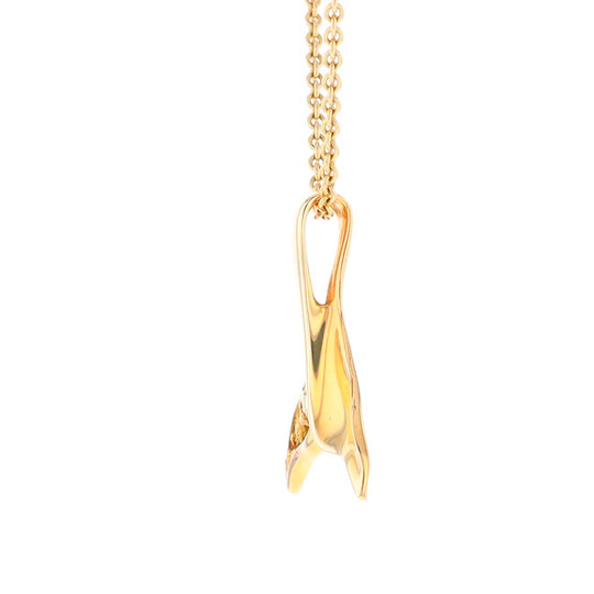 Whale Tail Necklaces Natural Nuggets Inlaid Sea Life Pendant