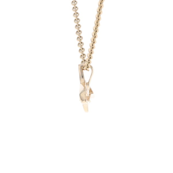 Gold Quartz Necklace Orca Killer Whale Inlaid Sea Life Pendant