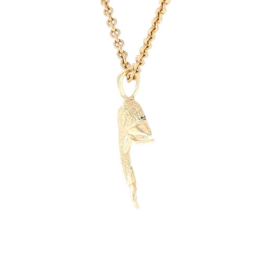 Textured Dolphin Pendant