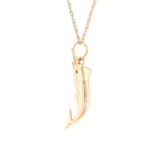 Yellow Gold Sailfish Pendant