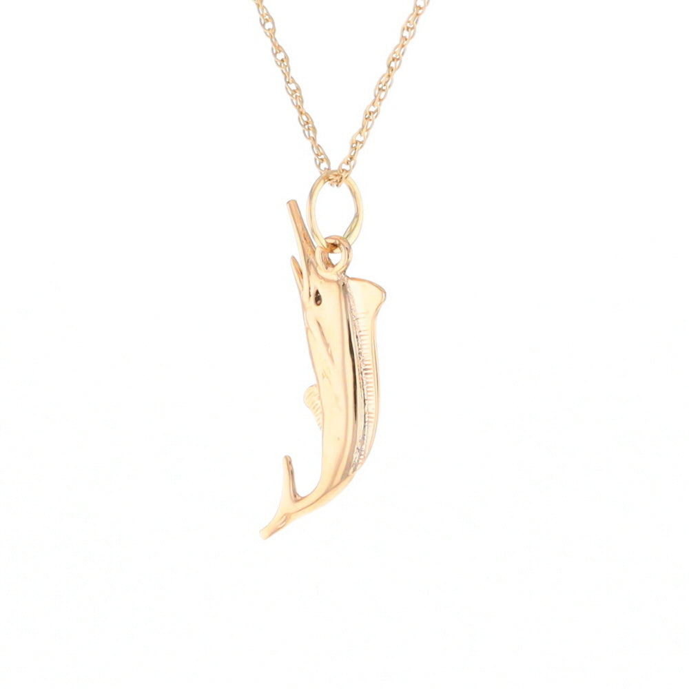 Yellow Gold Sailfish Pendant