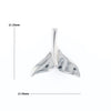 Whale Tail Pendant 14Kt Gold High Polish Realistically Designed