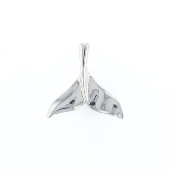 Whale Tail Pendant 14Kt Gold High Polish Realistically Designed