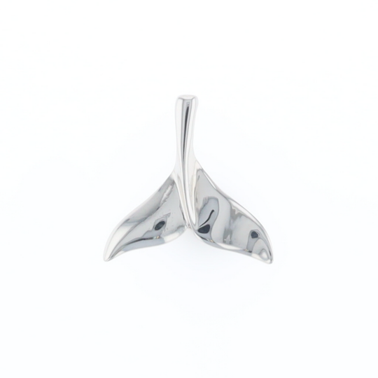 Whale Tail Pendant 14Kt Gold High Polish Realistically Designed