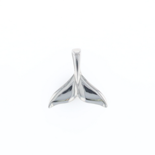 Whale Tail Pendant 14Kt Gold High Polish Realistically Designed