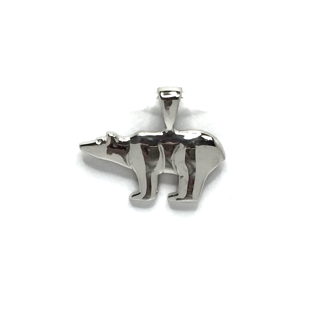 SMALL POLAR BEAR PENDANT-James Hawkes Designs-Hawkes and Co