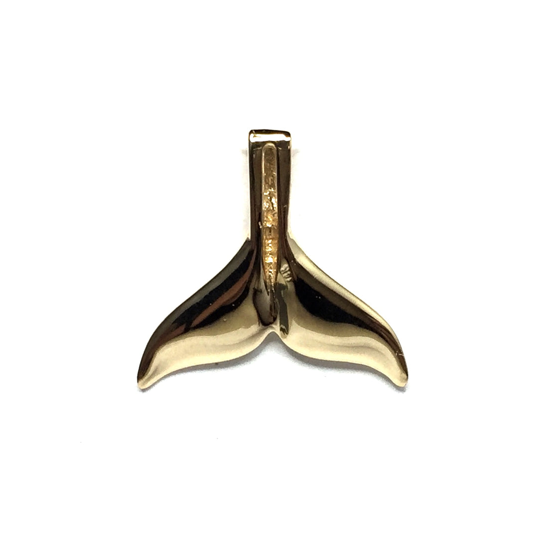 Whale tail necklaces natural opal double sided inlaid sea life pendant made of 14k yellow gold