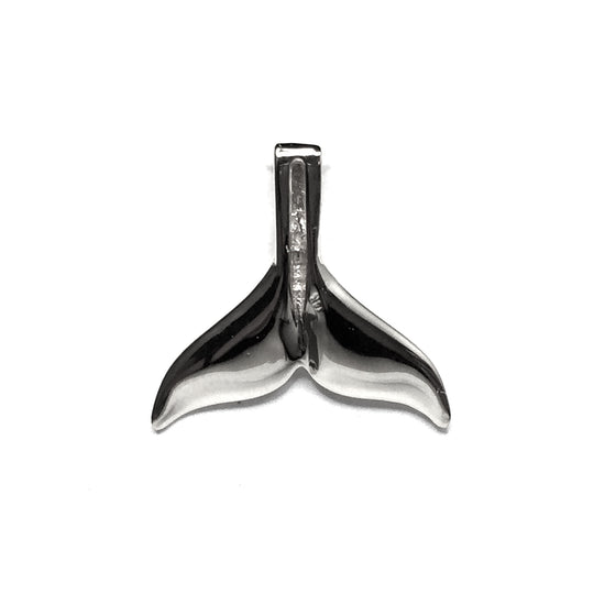 Whale tail necklaces natural opal double sided inlaid sea life pendant made of 14k white gold