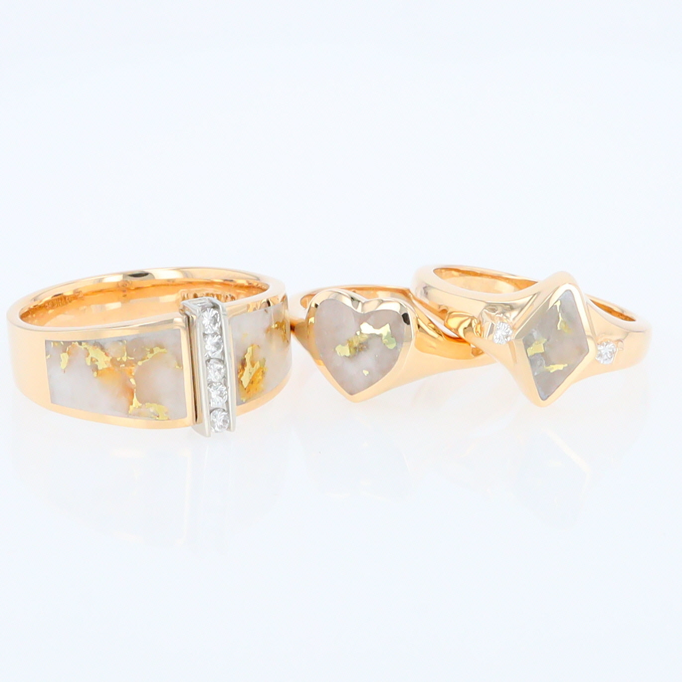 Gold Quartz Ring Ladies' Rings