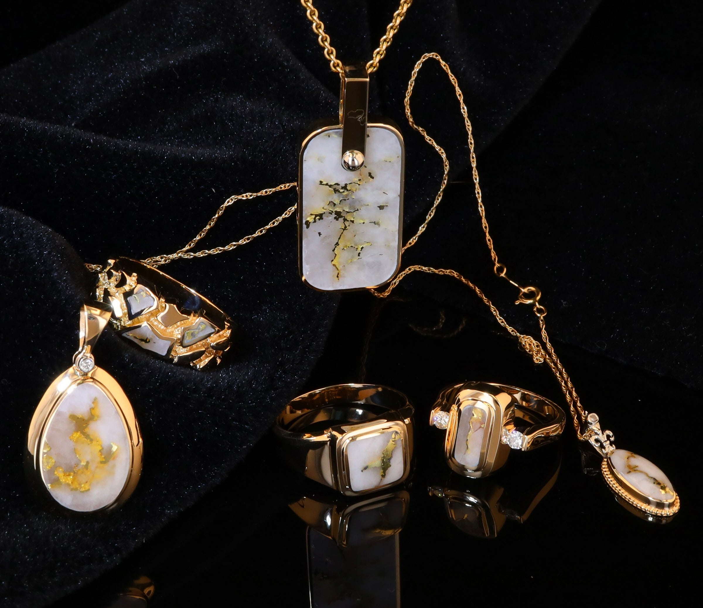 Gold Quartz Jewelry