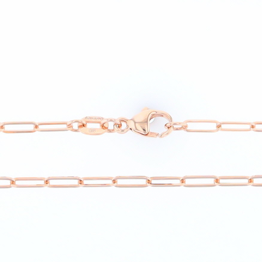 20" Rose Gold Paperclip Link Chain