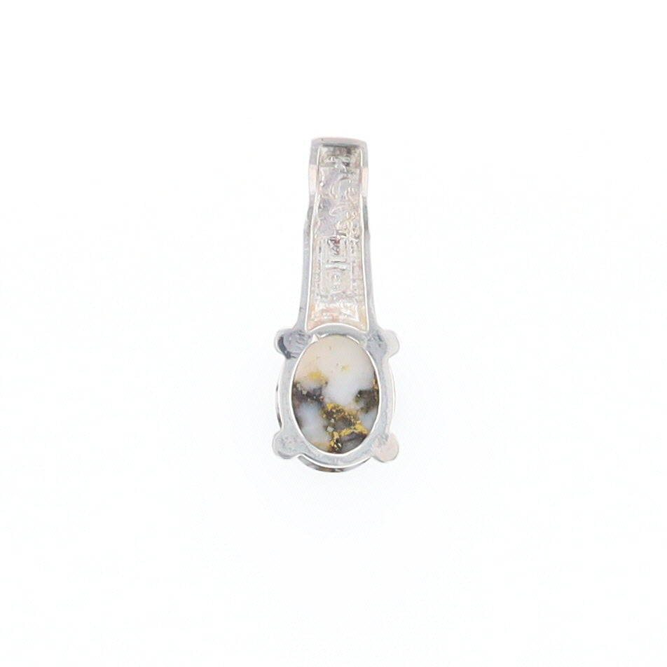 Gold Quartz Cabochon Pendant