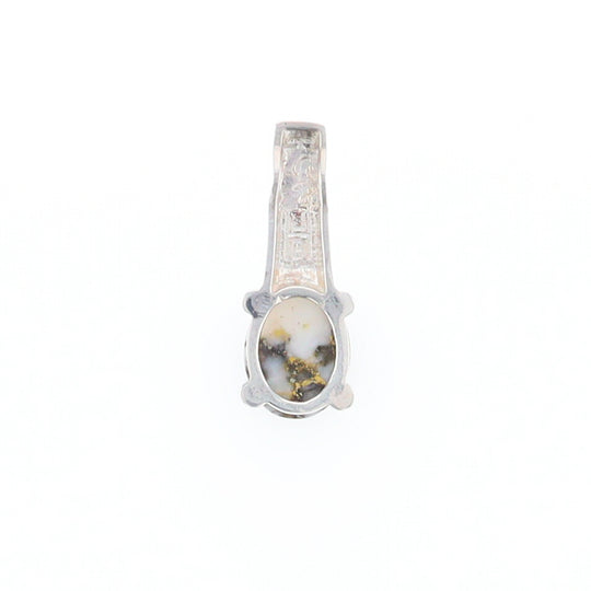 Gold Quartz Cabochon Pendant