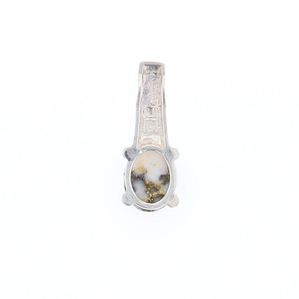 Gold Quartz Cabochon Pendant