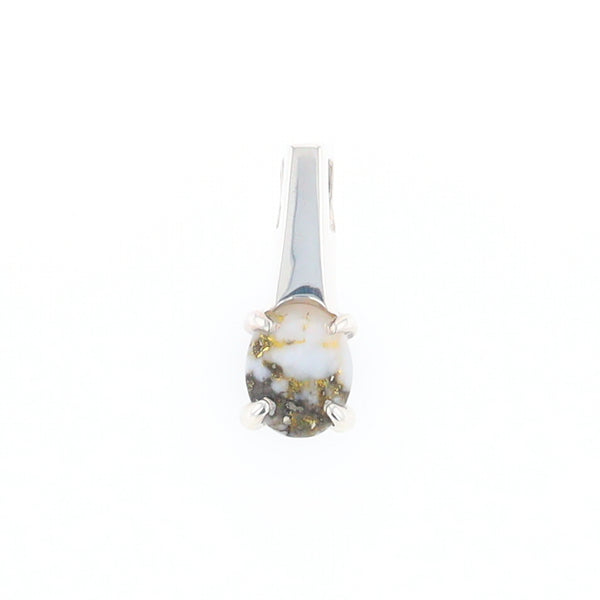 Gold Quartz Cabochon Pendant