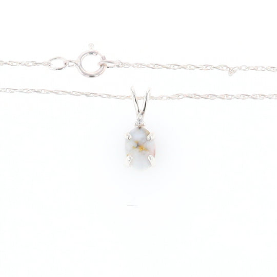 Gold Quartz Cabochon Necklace