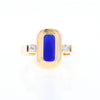 Lapis 0.16ctw Diamond Ring