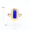 Lapis 0.16ctw Diamond Ring