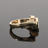 Opal Rings Geometric Inlaid with Tanzanite and .08ctw Round Diamonds