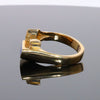 Opal Rings Geometric Inlaid with Amethyst and .08ctw Diamonds