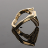 Opal Rings Triangle Inlaid Design with .31ctw Round Diamonds