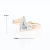 Meteorite Ring Boat Sail Inlaid Design with .04ctw Round Diamond
