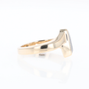 Meteorite Ring Boat Sail Inlaid Design with .04ctw Round Diamond