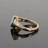 Opal Rings Diamond Shape Inlaid Design