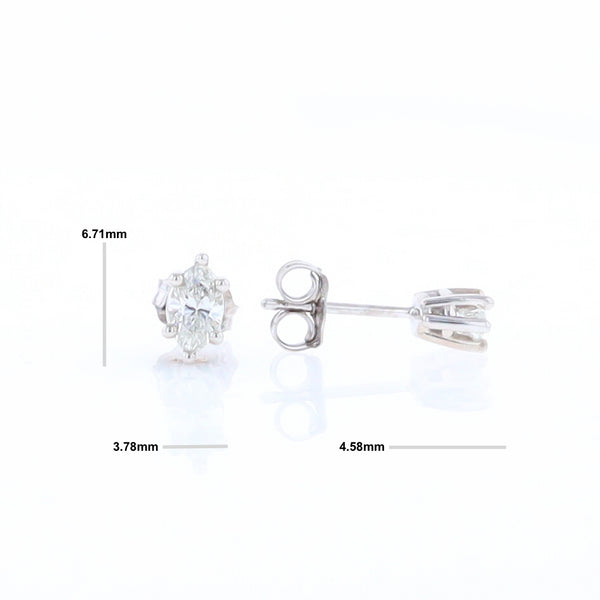 0.51ct Marquise Diamond Studs