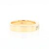 Gold Quartz Ring Double Sided Inlaid Design with .10ct Round Diamond G2