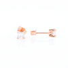 0.41ctw Princess Cut diamond Stud Earrings