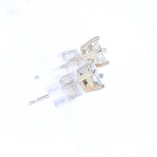 0.43ctw Princess Cut Diamond Stud Earrings