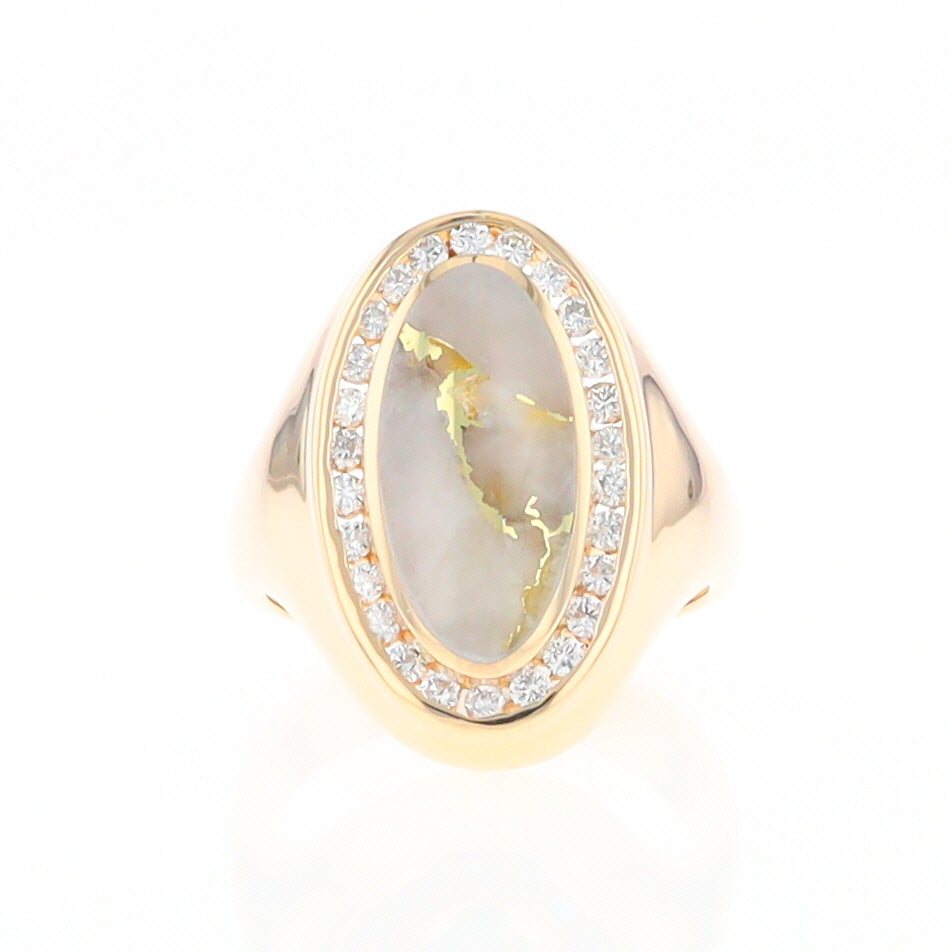 Gold Quartz Ring Lady’s