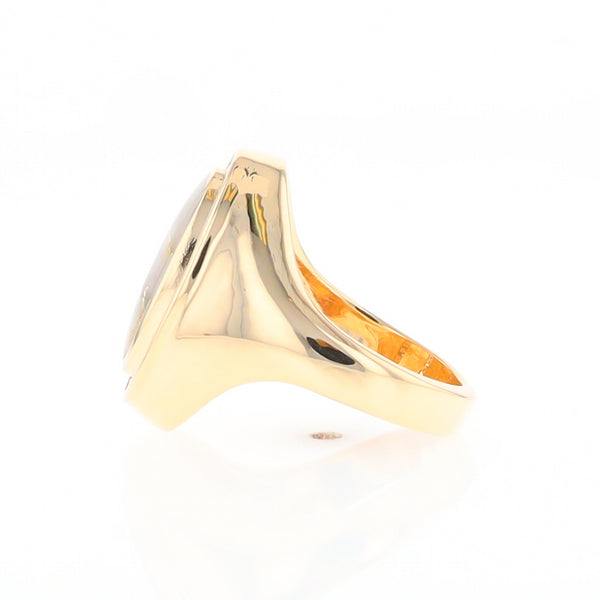 Gold Quartz Ring Lady’s