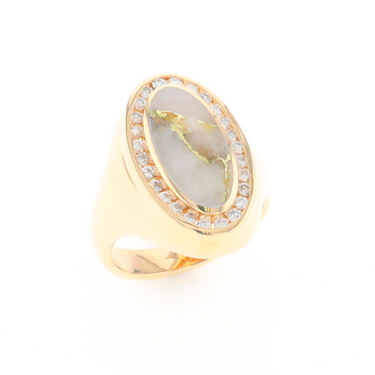 Gold Quartz Ring Lady’s