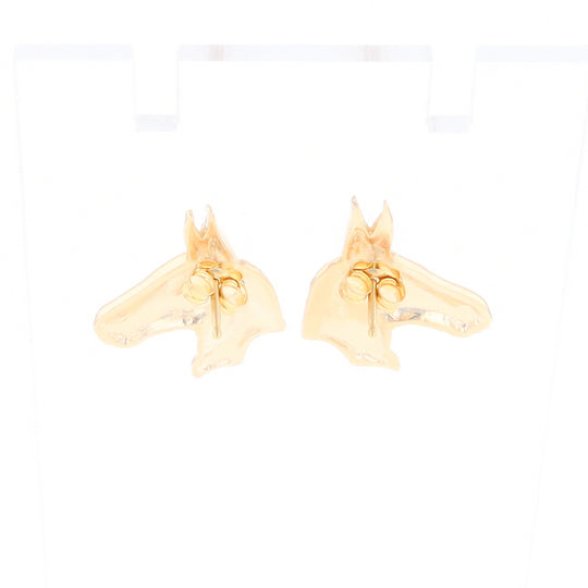 Gold Donkey Earrings