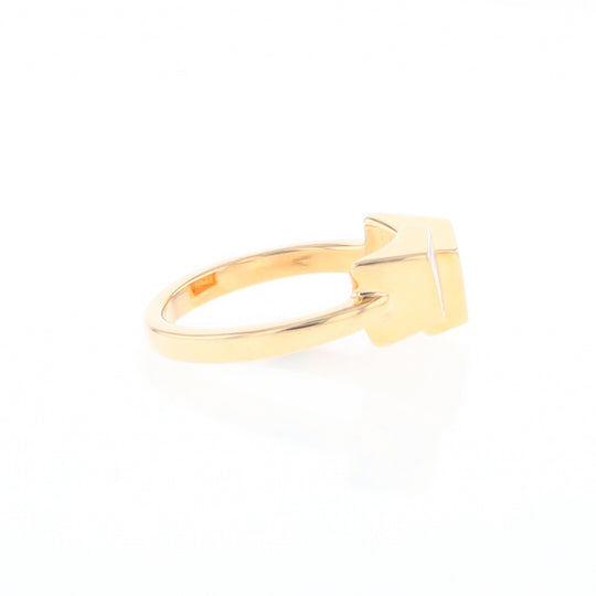 Gold Quartz Ring Wrap Double Square Inlaid Design