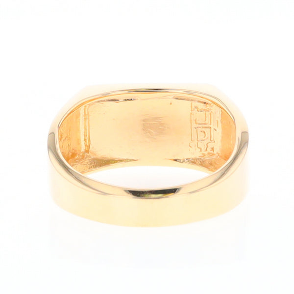 Four Section Gold Quartz Inlaid Men's Ring G2