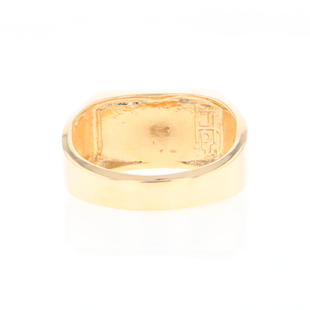 Four Section Gold Quartz Inlaid Men's Ring G2