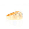 Four Section Gold Quartz Inlaid Men's Ring G2