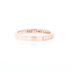 Rose Gold Milgrain Diamond Wedding Band