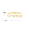 Yellow Gold Milgrain Diamond Wedding Band