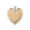 Gold Quartz Necklace Cupid's Revenge 2.24ctw Diamonds Heart Pendant (G1)