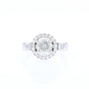 Salt and Pepper Diamond Engagement Ring