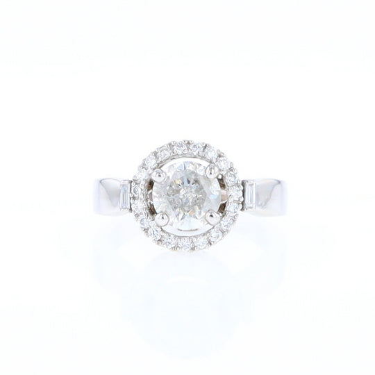 Salt and Pepper Diamond Engagement Ring