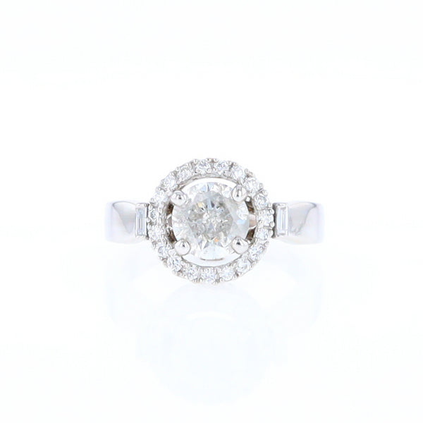 Salt and Pepper Diamond Engagement Ring